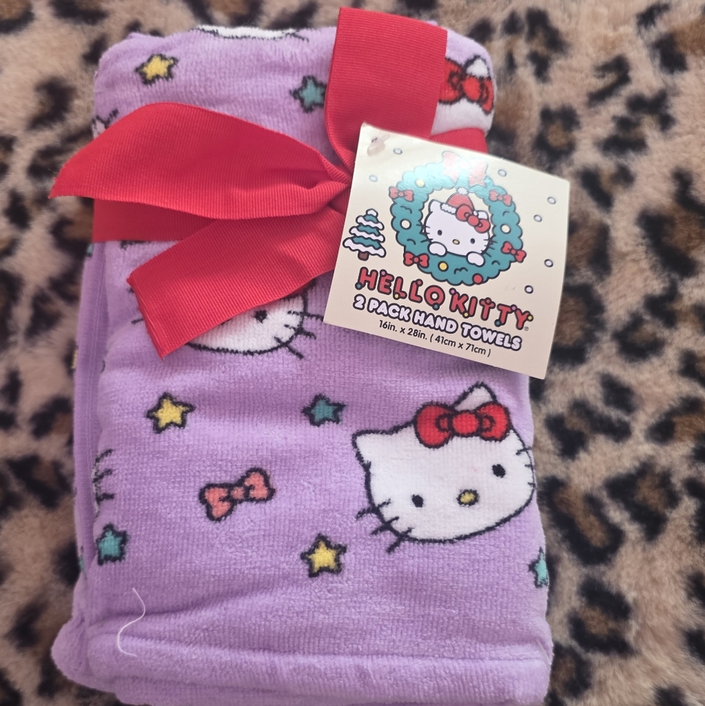 Hello Kitty Hand Towels
